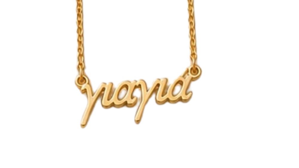 “γιαγια” gold stainlesteel Necklace