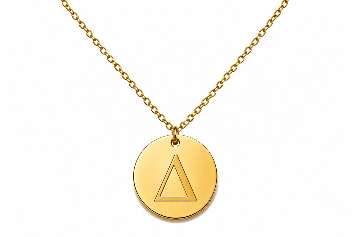 Initial “Δ”💫 Gold Stainless Steel Initial Necklace – Letter A | Personalized Jewelry