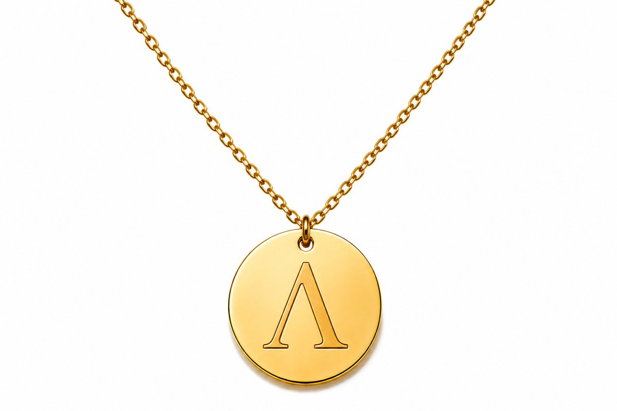 Initial “Λ”💫 Gold Stainless Steel Initial Necklace – Letter A | Personalized Jewelry