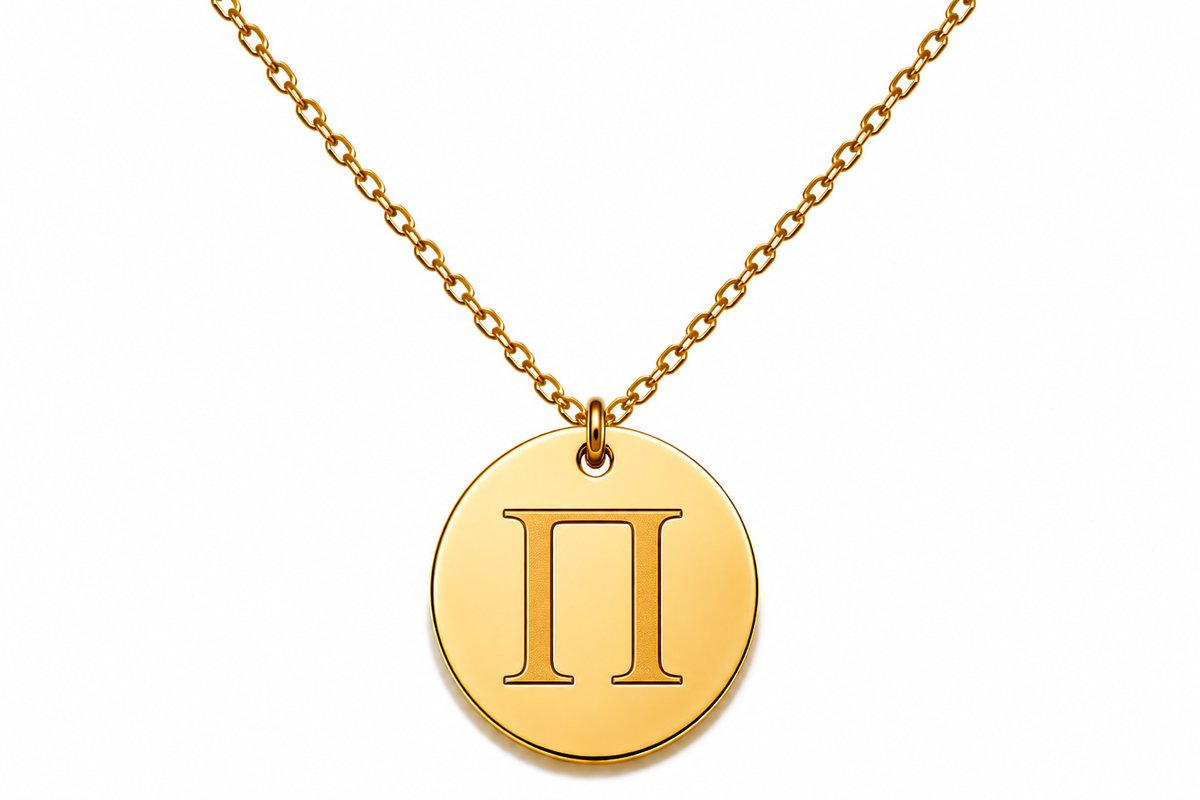 Initial “Π”💫 Gold Stainless Steel Initial Necklace – Letter A | Personalized Jewelry