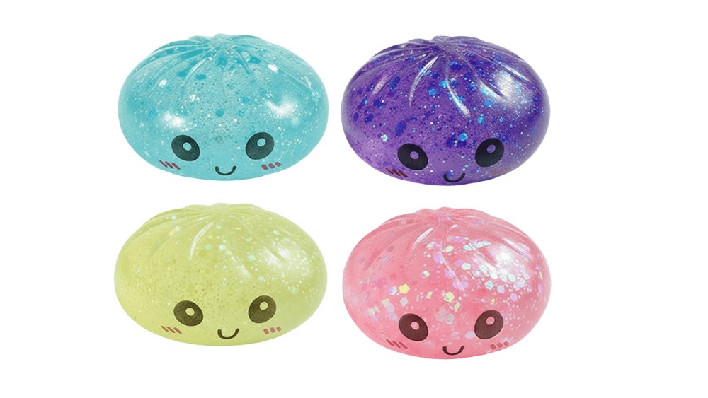 Glitter Rainbow Mystery Squishy Dumpling – Viral TikTok Fidget Toy (Blind Box, Sugar Edition)