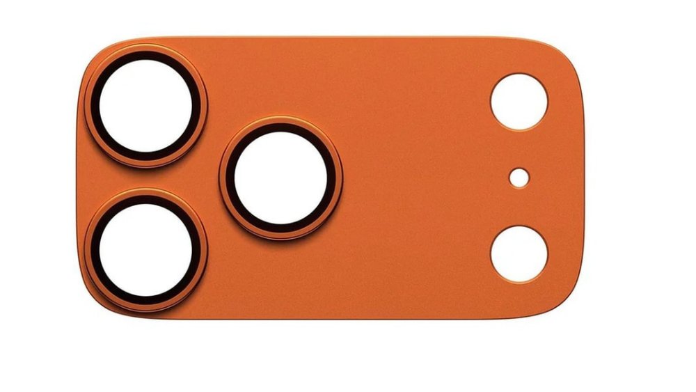 Orange Camera screen protector for iphone 17 pro max