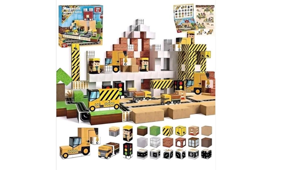 Magnetic Construction Building Blocks Set – Creative Engineering & City Builder Toy