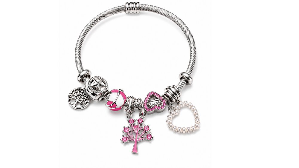 💫 Pandora Style Bracelet – Pink life tree Charms