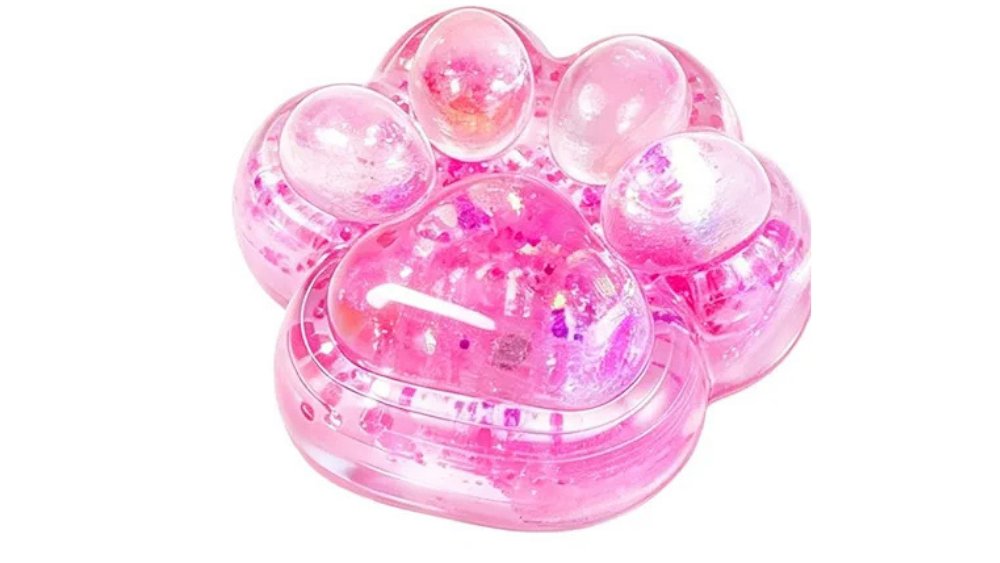 Pink Cat paw Squishy toy