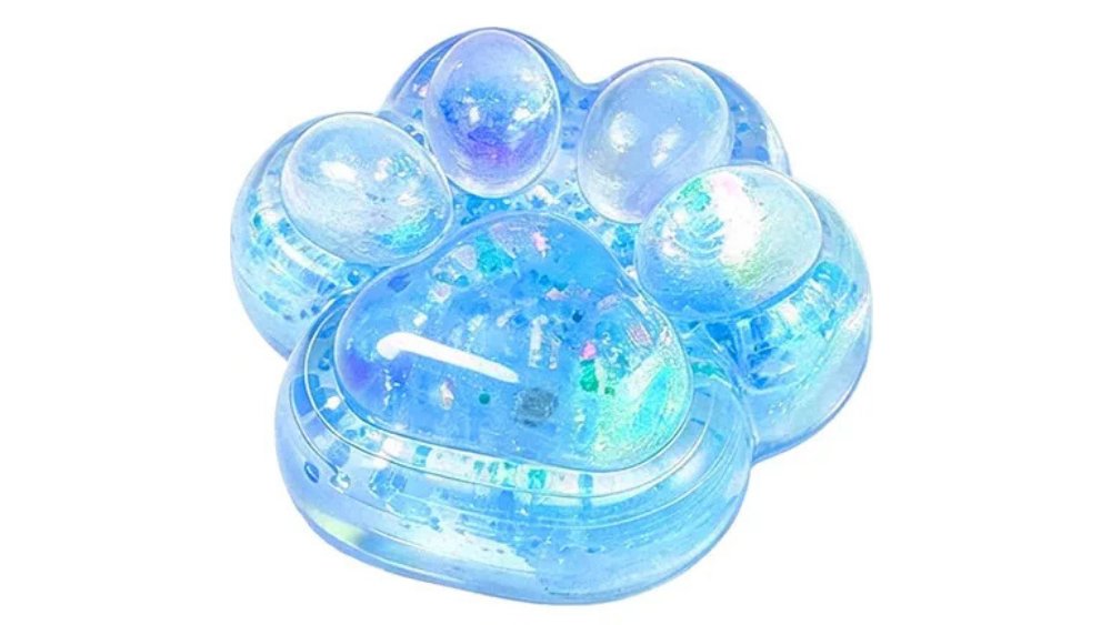 Blue Cat paw Squishy toy