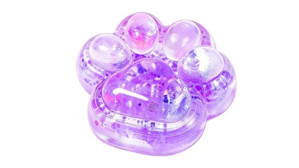 Purple Cat paw Squishy toy