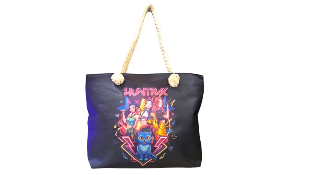 K-Pop Demon Hunters Girls Beach Tote Bag big 49cm