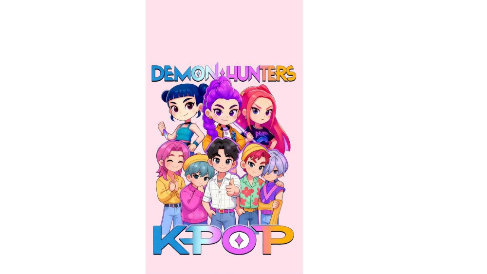K-Pop Demon Hunters pink Beach towel