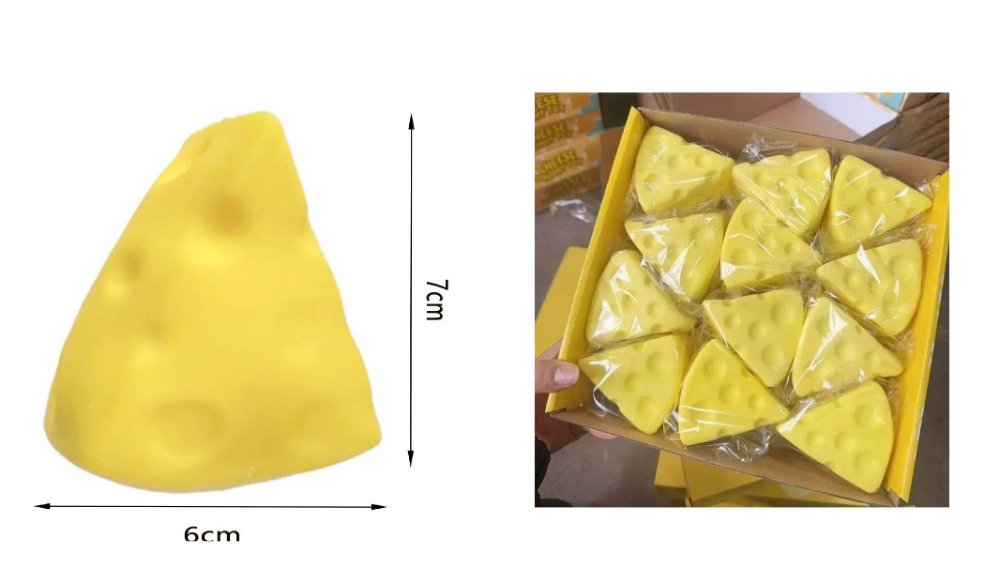 Viral triangle cheese Squishy from Tik-Tok