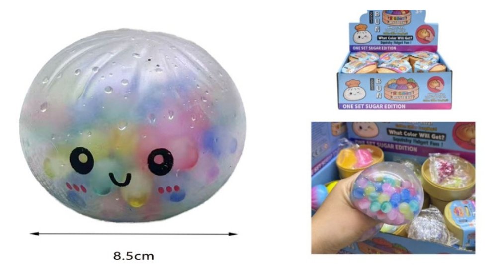 Mystery Squishy Dumpling with orbeez
