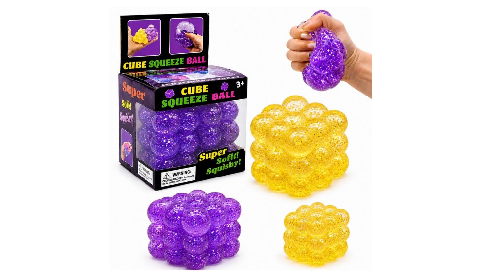 Needoh Style viral bubble cube with glitter