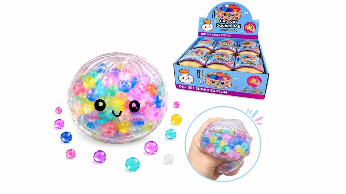 Mystery Squishy Dumpling with orbeez