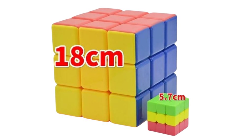 Giant 18cm Speed Cube 3×3 – Large Smooth Twist Puzzle Cube | Jumbo Magic Cube in a box