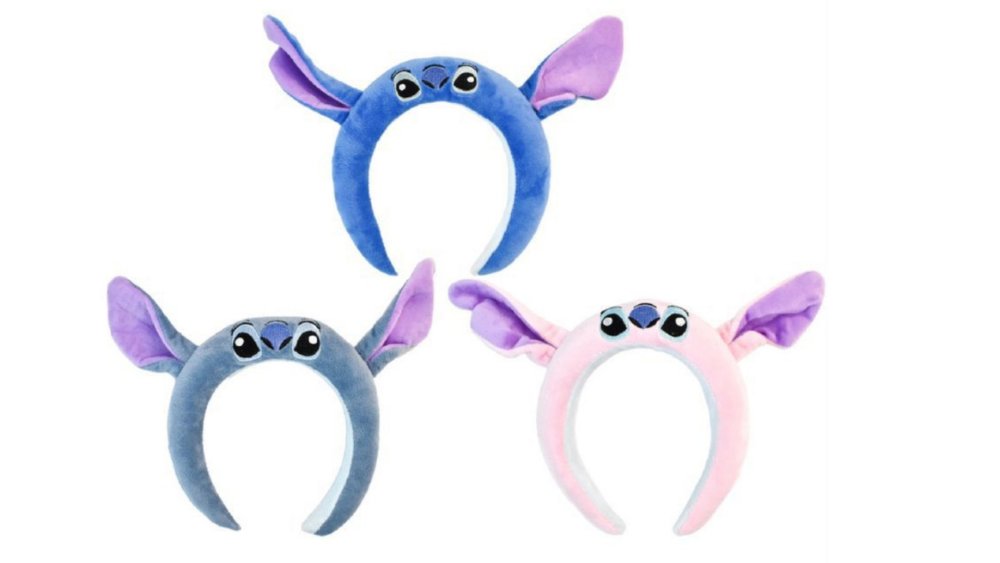 Disney Stitch Plush Headband with Soft Ears – Cute Costume Hair Accessory for Kids & Adults