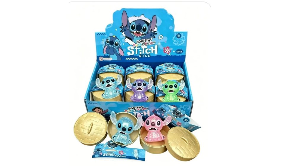 Stitch Mystery Squishy Dumpling – Viral TikTok Fidget Toy (Random Choice)