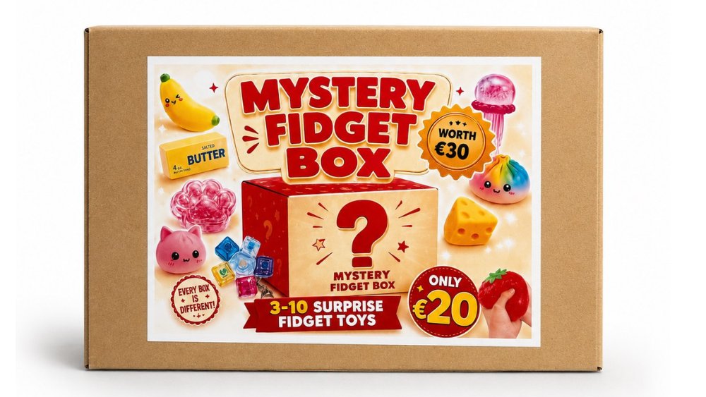 Mystery Fidget Box – 3 to 10 Surprise Sensory Fidget Toys | Stress Relief & Kids Gift Box