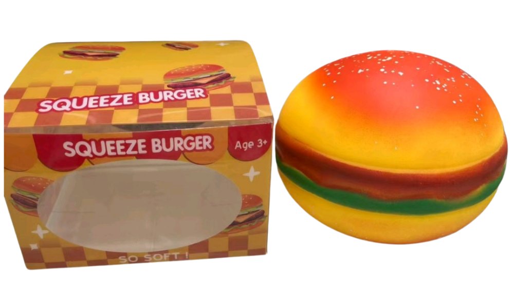 Huge Burger Squishy in a box