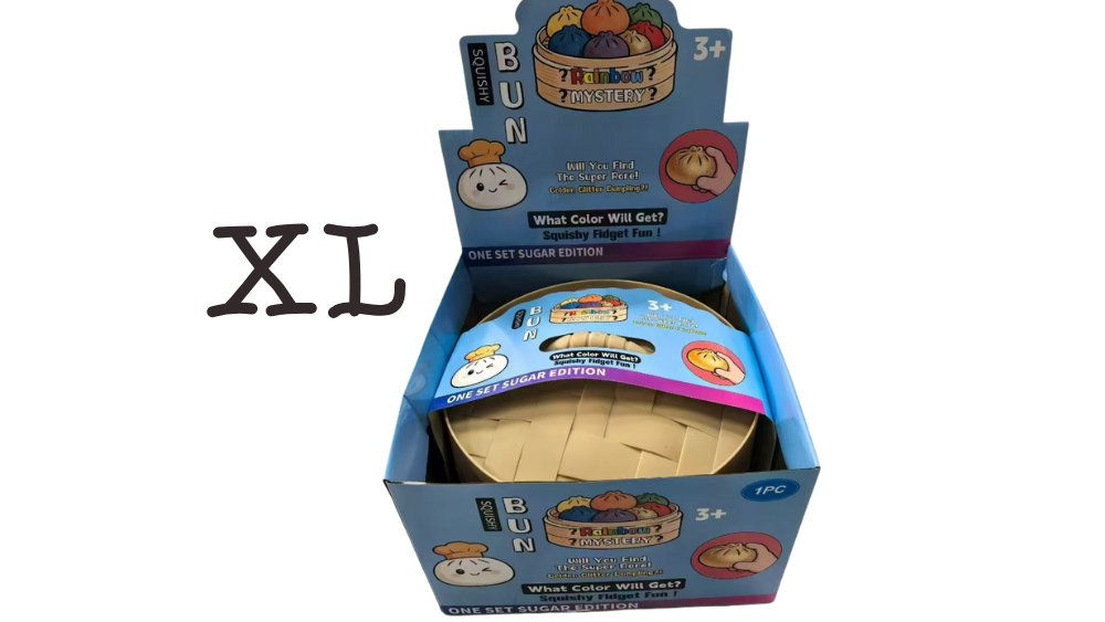 XL Mystery Squishy Dumpling HUGE Edition with glitter – Giant 15cm Jumbo Squishy Toy