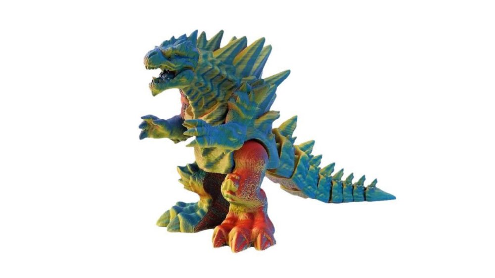 Articulated Monster Kaiju Figure 18cm – Random Colour | Flexible Fidget Collectible Toy