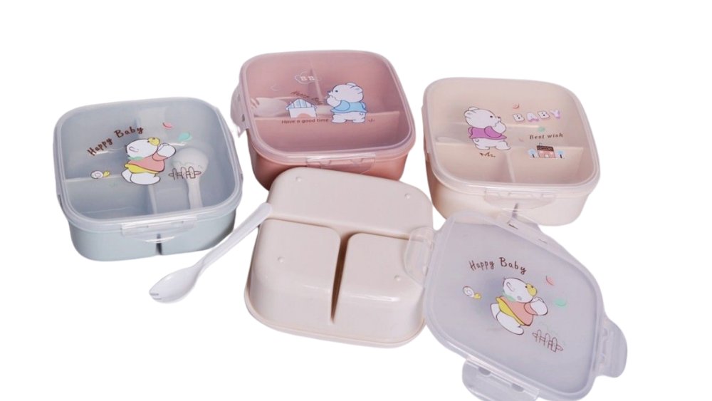 Cute Baby 3-Compartment Bento Lunch Box