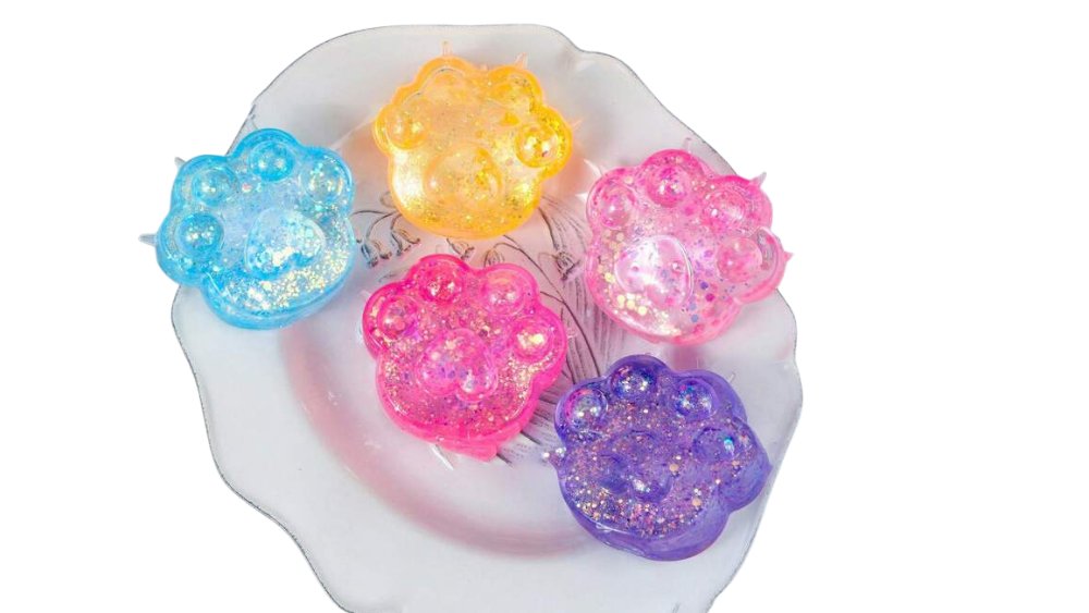 Cute cat paw filled squishy random colour