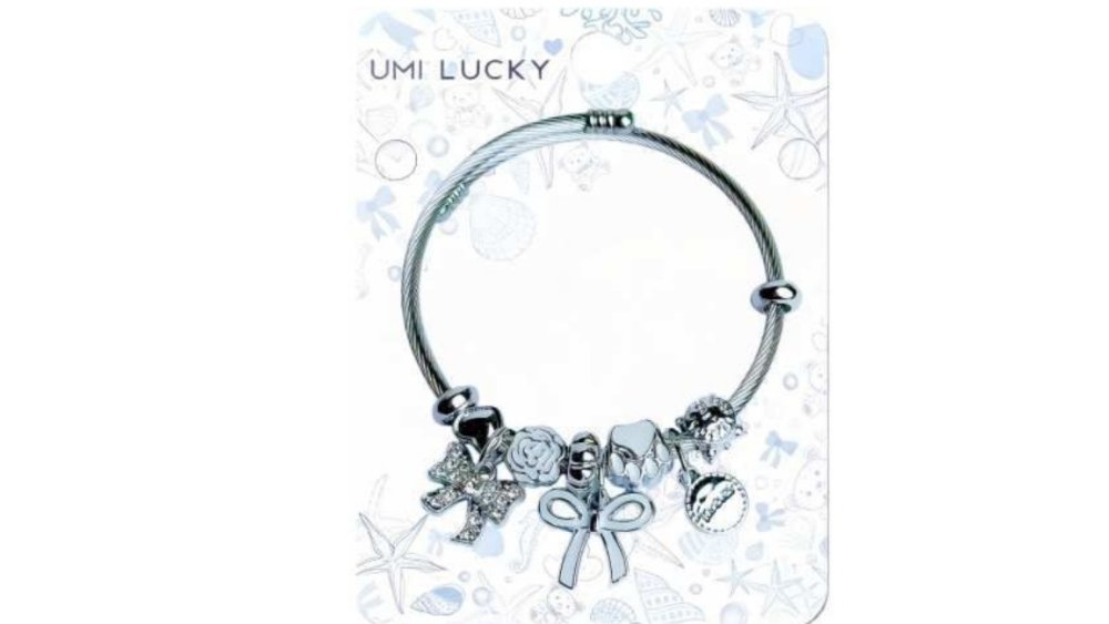 💫 Pandora Style Bracelet – white bow