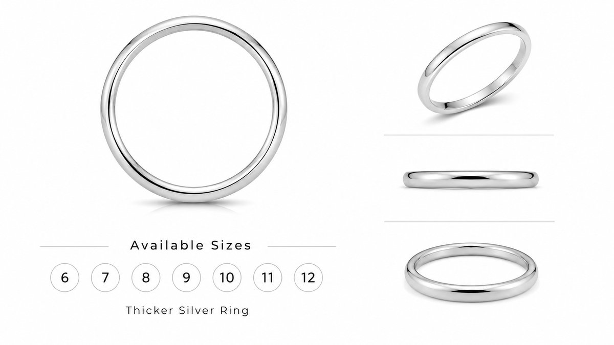 Classic Silver Stainless Steel Ring