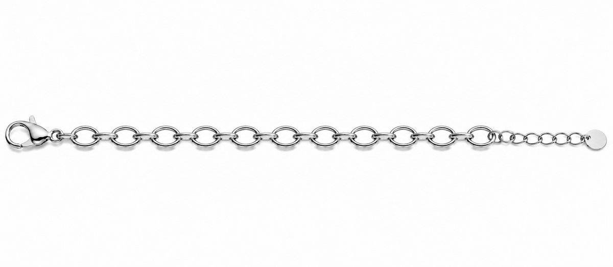 Stainless Steel Oval Link Chain Bracelet