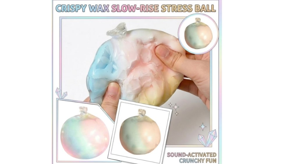 Crispy Wax Slow-Rise Stress Ball – Crunchy Sensory Squishy
