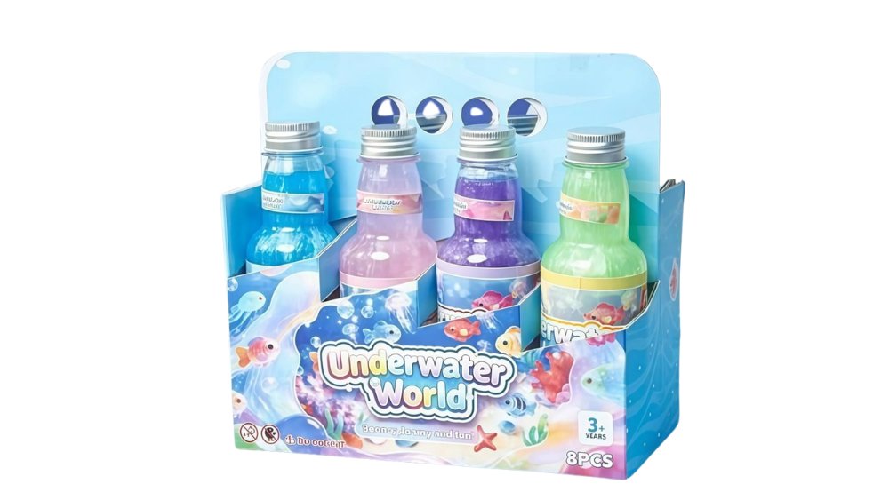 Underwater World Crystal Slime Bottle – Ocean Sensory Toy for Kids 1pc