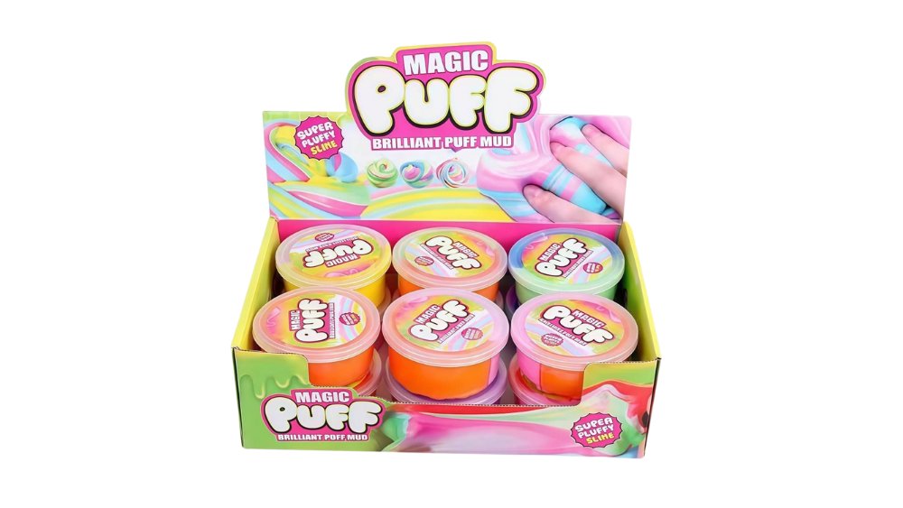 Magic Puff Super Fluffy Slime – Colourful Sensory Toy for Kids