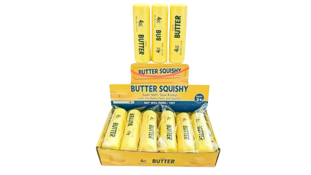 Butter Cylinder Squishy – Super Soft Slow Rising Fidget Toy