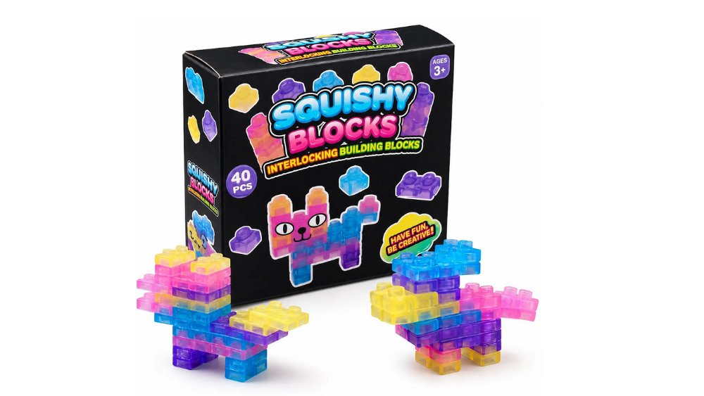 Squishy Blocks 40pcs – Soft LEGO-Style Interlocking Building Blocks