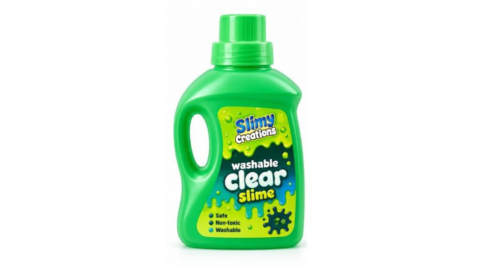 Cool Slime Laundry Bottle – Washable Sensory Slime Toy for Kids green bottle