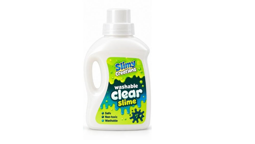 Cool Slime Laundry Bottle – Washable Sensory Slime Toy for Kids white bottle