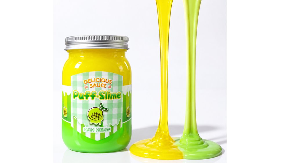 Puff Slime Melon Delicious Sauce – Colourful Sensory Slime Toy for Kids