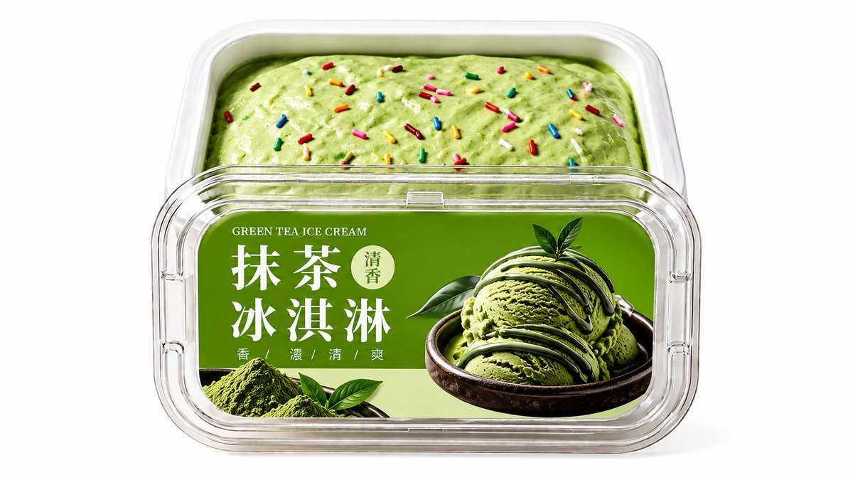 Matcha ice Cream Tub Soft Slow Rise Squishy