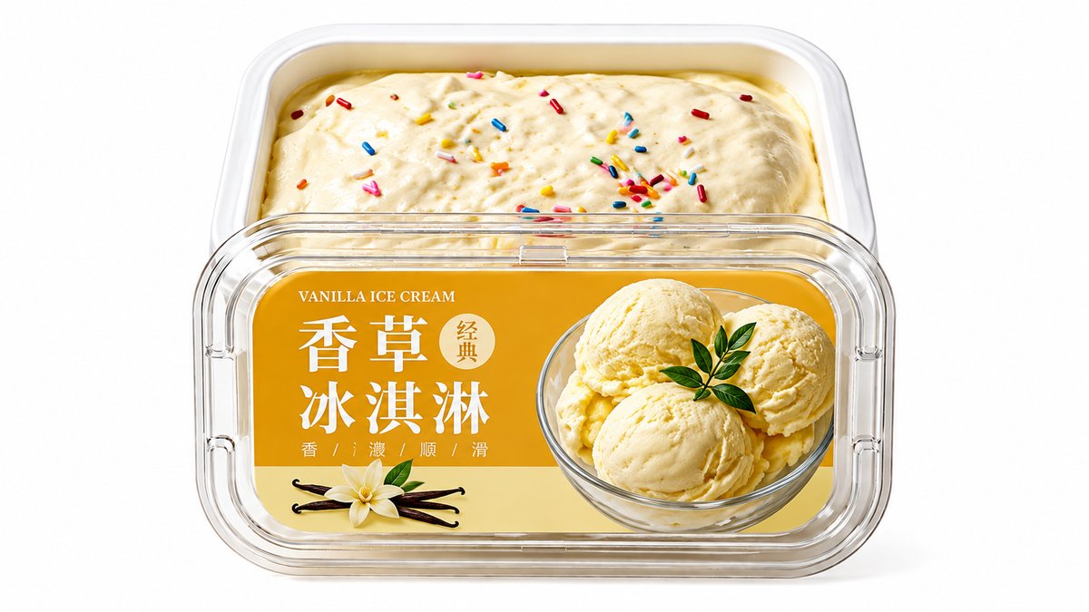 Vanilla ice Cream Tub Soft Slow Rise Squishy