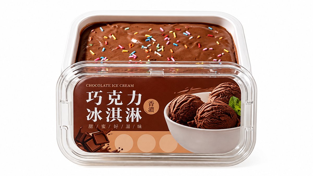 Chocolate ice Cream Tub Soft Slow Rise Squishy