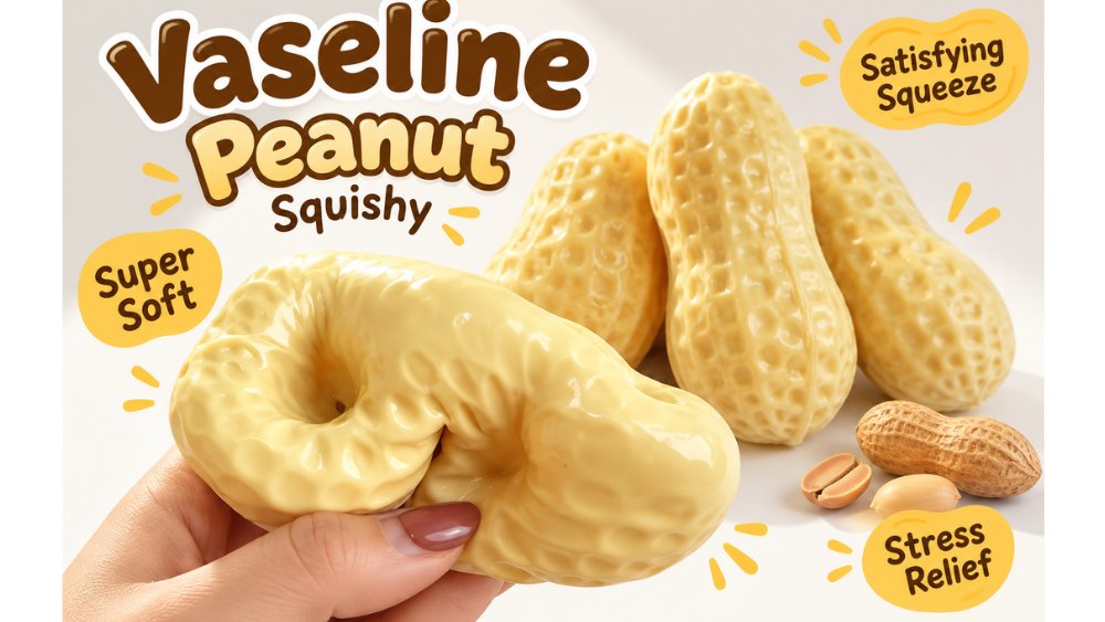 Vaseline Peanut Squishy – Super Soft Satisfying Stress Relief Toy