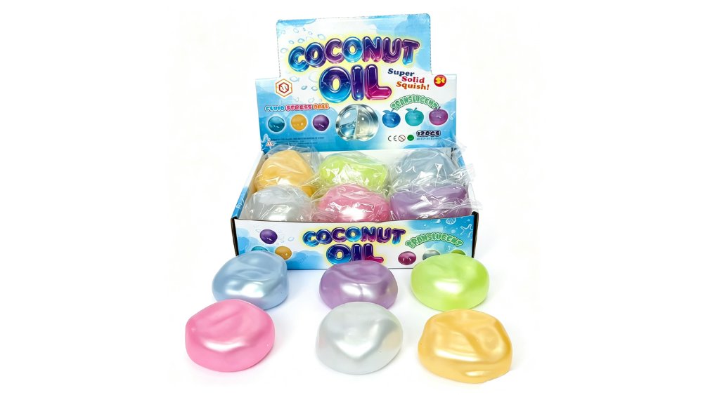 Coconut Oil Squishy Ball – Super Soft Satisfying Stress Relief Toy