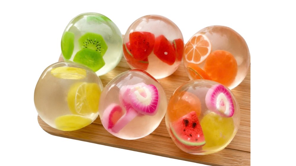 Coconut Oil Fruit Squishy Ball – Satisfying Sensory Stress Relief Toy