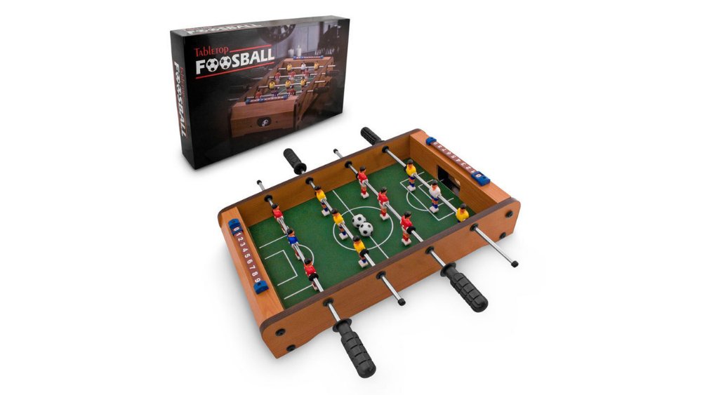 Tabletop Mini Foosball Football Game with Score Counters