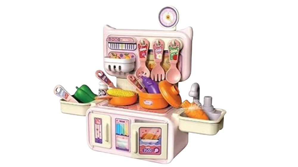Dream Kitchen Mini Pretend Play Kitchen Set with Cooking Accessories