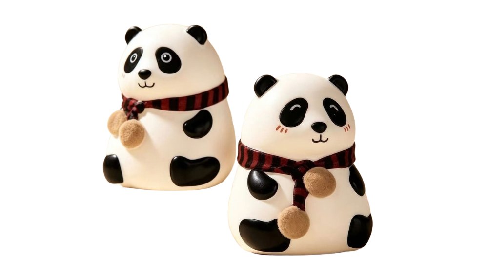 Cute Panda Squishy LED Lamp – Soft Silicone Night Light 13.6cm