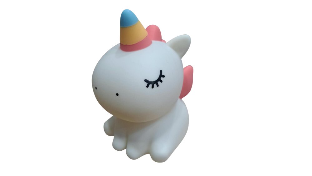 Cute Unicorn Squishy LED Lamp – Soft Silicone Night Light 16.8cm