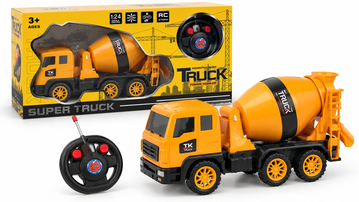 R/C Cement Mixer Truck 1:24 with Remote Control