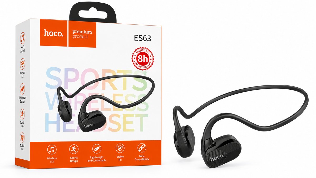 HOCO ES63 Wireless Sports Earphones – Black