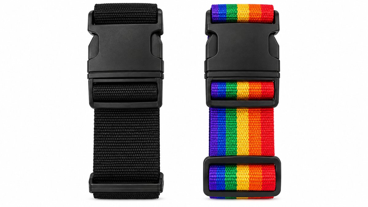 Adjustable Luggage Strap with Quick-Release Buckle – Assorted Colours